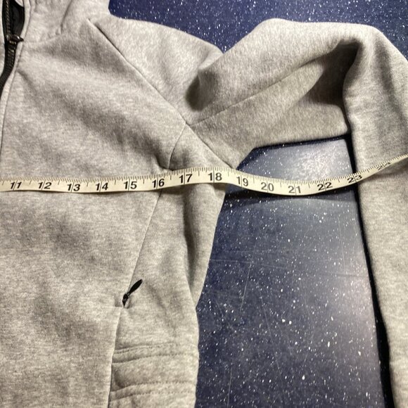 Lululemon Sz 6 Gray Full Zip High Mock Collar Chest Vents Yoga Fitness Jacket - Picture 9 of 10
